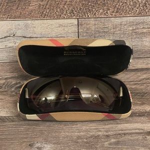 Luxury Burberry Brown Gradient B 3043 Shield Sunglasses